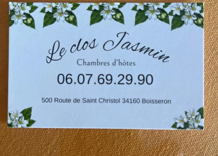 Bed & Breakfast Le Clos Jasmin Boisseron